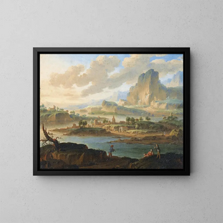 Jan Van Bunnik - Paysage au soleil couchant.webp