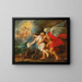 van een allegorie van de Tijd en de Waarheid die triomfeert over de Afgunst en de Leugen - Jan van den Hoecke — ingelijst kunstwerk aan de muur