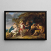 Het oordeel van Midas - Jan van den Hoecke — ingelijst kunstwerk aan de muur