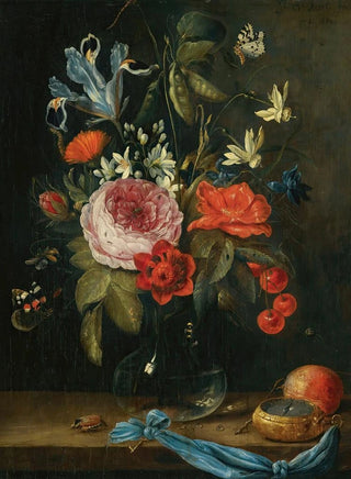 Jan Van Kessel The Elder - Still Life With Flowers In A Glass Vase.webp