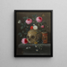 Vanitas still life painting - Jan van Kessel the Elder — framed artwork on a wall