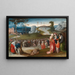De processie op Golgotha - Jan Wellens de Cock — ingelijst kunstwerk aan de muur
