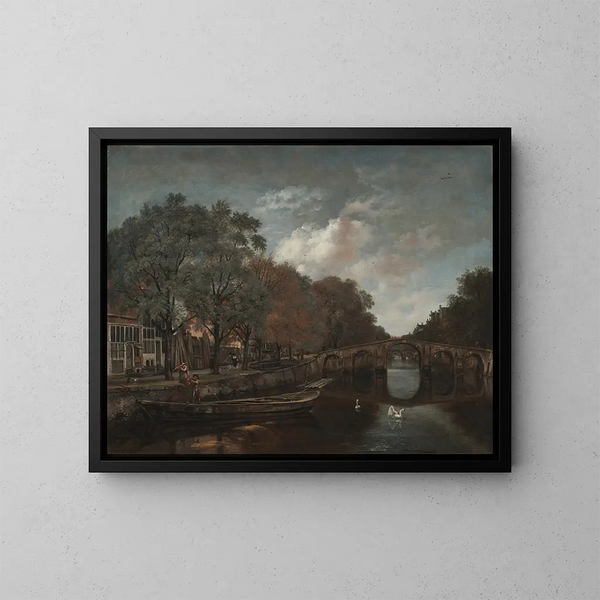 Herengracht in Amsterdam - Jan Wijnants — ingelijst kunstwerk aan de muur