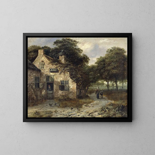La Ferme - Jan Wijnants — ingelijst kunstwerk aan de muur