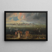 Panorama schilderij van de stad Antwerpen over de Schelde - Jan Wildens — ingelijst kunstwerk aan de muur