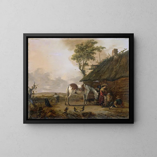 Jan Wouwerman - A Piebald Horse.webp