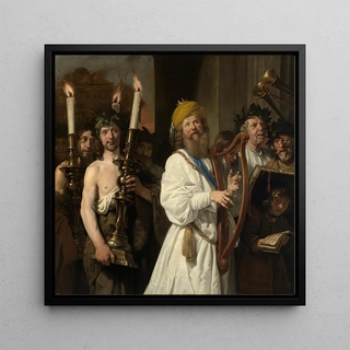 Jan de Bray - Knig David geleitet die Bundeslade nach Jerusalem.webp