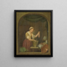 De huishoudster - Jan de Ruyter — ingelijst kunstwerk aan de muur