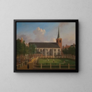Jan ten Compe - Het Begijnhof met de Engelse Kerk.webp