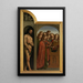 Adam and Singing Angels - Jan van Eyck — framed artwork on a wall