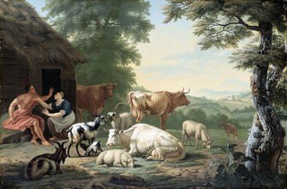 Jan van Gool - Arcadian Landscape with Shepherds and Cattle.webp
