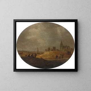 Jan van Goyen - A view of Scheveningen from the dunes.webp