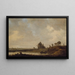 L'Auberge aan de rivier - Jan van Goyen — ingelijst kunstwerk aan de muur
