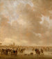 op het ijs bij Dordrecht - Jan van Goyen — weergave van het kunstwerk