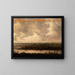 Panorama schilderij van de rivier Spaarne en de Haarlemmermeer - Jan van Goyen — ingelijst kunstwerk aan de muur