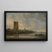 La Porte Pelkus nabij Utrecht - Jan van Goyen — ingelijst kunstwerk aan de muur