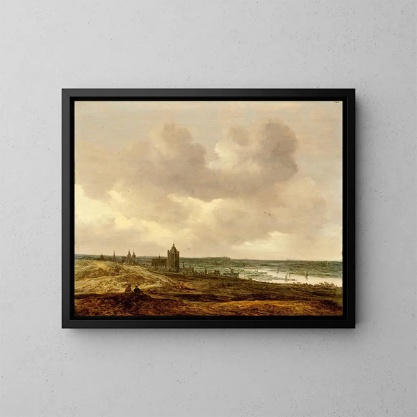 Vue d'Arnhem - Jan van Goyen — ingelijst kunstwerk aan de muur