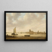 Uitzicht op Dordrecht vanaf de Dordtse Kil - Jan van Goyen — ingelijst kunstwerk aan de muur