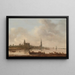 Uitzicht op Emmerich - Jan van Goyen — ingelijst kunstwerk aan de muur