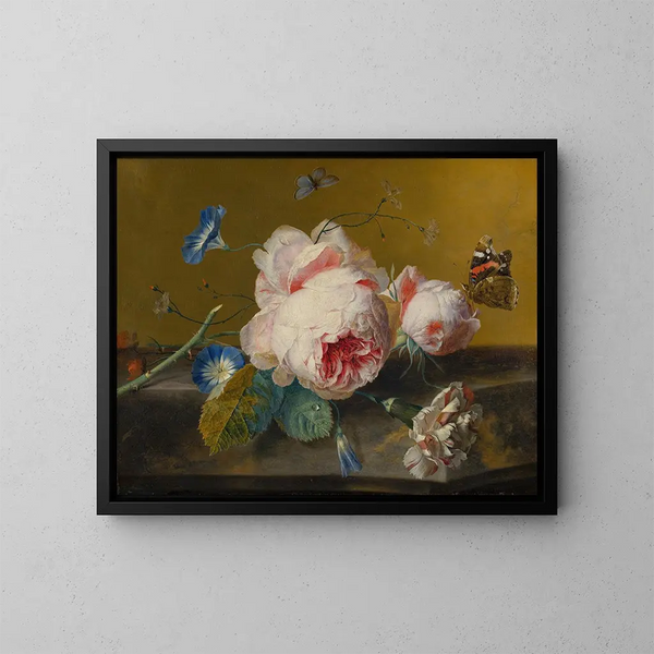 Natuurschildering met bloemen - Jan van Huysum — ingelijst kunstwerk aan de muur