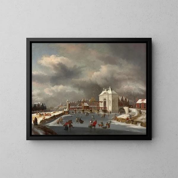 La porte Heiligeweg à Amsterdam - Jan van Kessel — ingelijst kunstwerk aan de muur