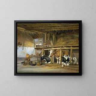 Jan van Ravenswaay - Cows in a Stable.webp