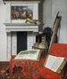 hoek van de kamer met curiositeiten - Jan van der Heyden — weergave van het kunstwerk