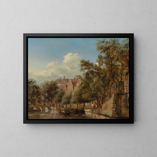 Jan van der Heyden - The Herengracht Amsterdam Viewed from the Leliegracht.webp