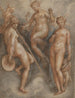 Drie godinnen: Minerva, Juno en Venus - Jan van der Straet — weergave van het kunstwerk