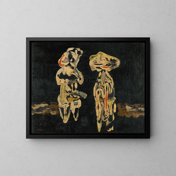 Figuren - Jankel Adler — ingelijst kunstwerk aan de muur