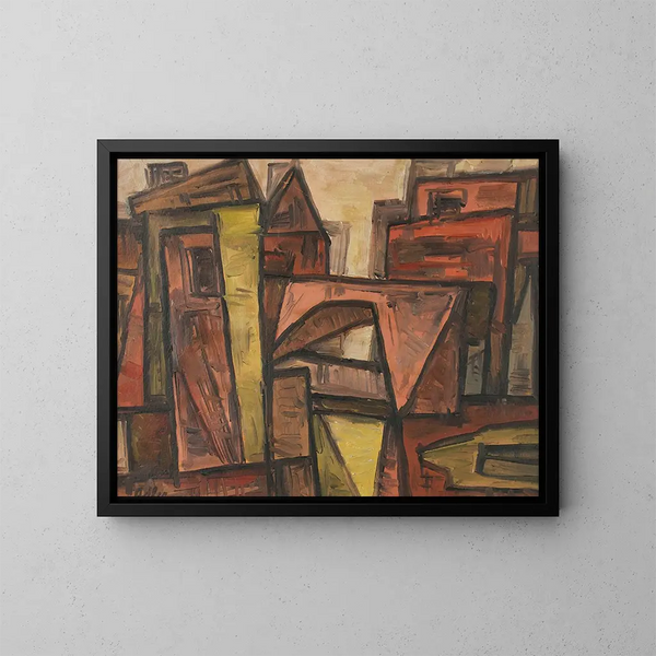 Onbekend - Jankel Adler — ingelijst kunstwerk aan de muur