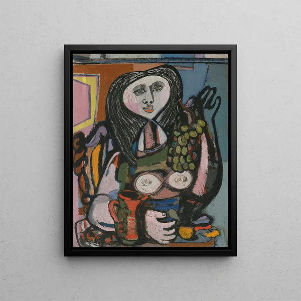 Jankel Adler - Woman with Grapes.webp