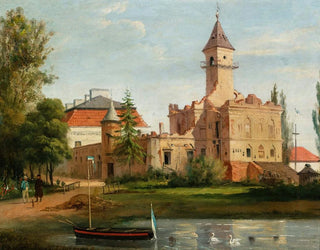 January Suchodolski - View of the castle in Radziejowice.webp