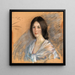Jaqueline met Fichu - Alice Pike Barney — ingelijst kunstwerk aan de muur