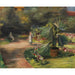 Reproductie van het schilderij Tuin met palmboom en twee vrouwelijke figuren - Max Liebermann