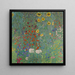 Landelijke Tuin met Zonnebloemen - Gustav Klimt — ingelijst kunstwerk aan de muur