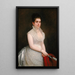 Alice Pike Barney en trouwjurk - Jared Bradley Flagg — ingelijst kunstwerk aan de muur