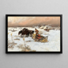 Sneeuwscooterwandeling in de winter - Jaroslav Věšín — ingelijst kunstwerk aan de muur