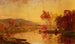 Landschap in de herfst met vee dat drinkt bij een rivier - Jasper Francis Cropsey — weergave van het kunstwerk