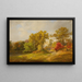 Landschap in de herfst met herdershond en schapen - Jasper Francis Cropsey — ingelijst kunstwerk aan de muur