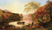 Herfst op de rivier de Hudson - Jasper Francis Cropsey — weergave van het kunstwerk
