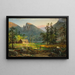 van het huis van de pioniers, Eagle Cliff, Montagnes Blanches - Jasper Francis Cropsey — ingelijst kunstwerk aan de muur