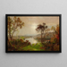 Vallei van Wyoming - Jasper Francis Cropsey — ingelijst kunstwerk aan de muur