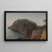 Capri Painting - Jean-Achille Benouville — framed artwork on a wall