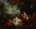 Feestelijke herfstdag - Jean-Antoine Watteau — weergave van het kunstwerk