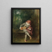 Mezzetín - Jean-Antoine Watteau — ingelijst kunstwerk aan de muur