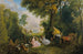 Rendez-vous de Chasse - Jean-Antoine Watteau — weergave van het kunstwerk