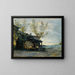 Een café in Vaugirard - Jean-Baptiste-Camille Corot — ingelijst kunstwerk aan de muur