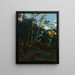 Bosquet d’arbres parmi les rochers, Civita Castellana - Jean - Baptiste Camille Corot — ingelijst kunstwerk aan de muur