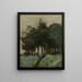 Boulogne-sur-Mer, holle weg onder bomen van Corot — ingelijste kunstdruk